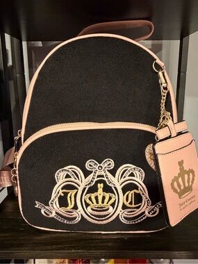 Juicy Couture Lovers Club Mini Backpack – Black & Pink (NWT)
